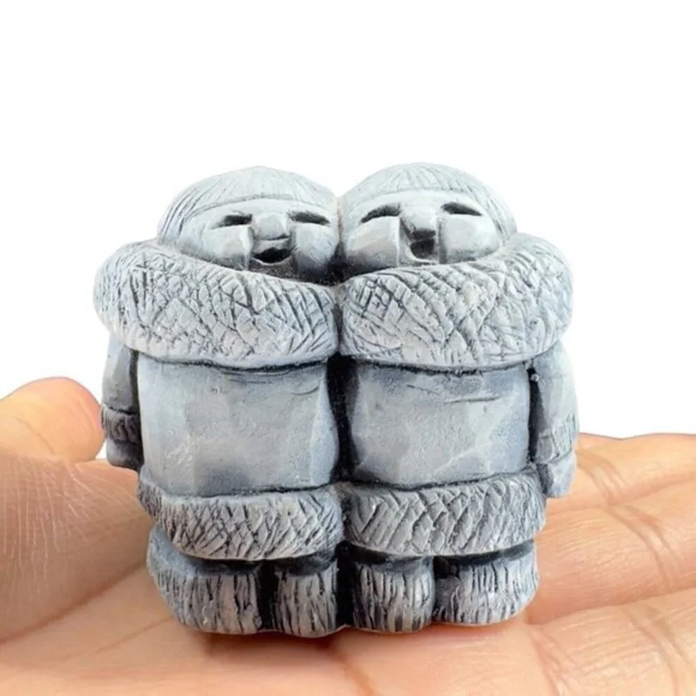 Glacial Ice Age Sculptures‎ in Alaska Brothers Skimo Figurine Resin Small Decor